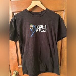 Box Lunch Unisex Black Cowboy Bebop Graphic Tee. Size M.